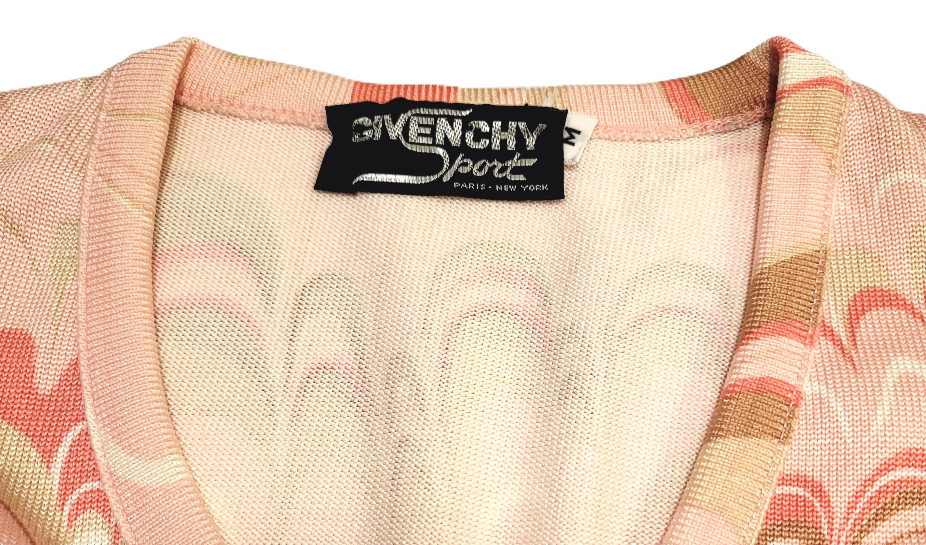 80s Givenchy Sport Sweater Pink and Chocolate Pullover Size S/M - Etsy