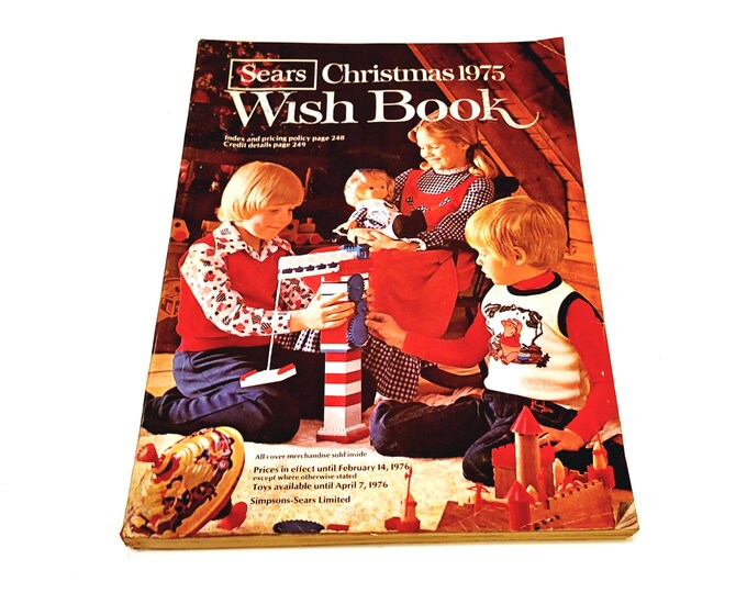 1975 Sears Wishbook Christmas Catalog Vintage Toy Advertising Etsy