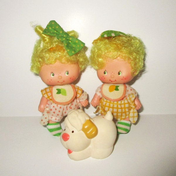 80s Lem N Ada and Sugar Woofer Strawberry Shortcake Dolls