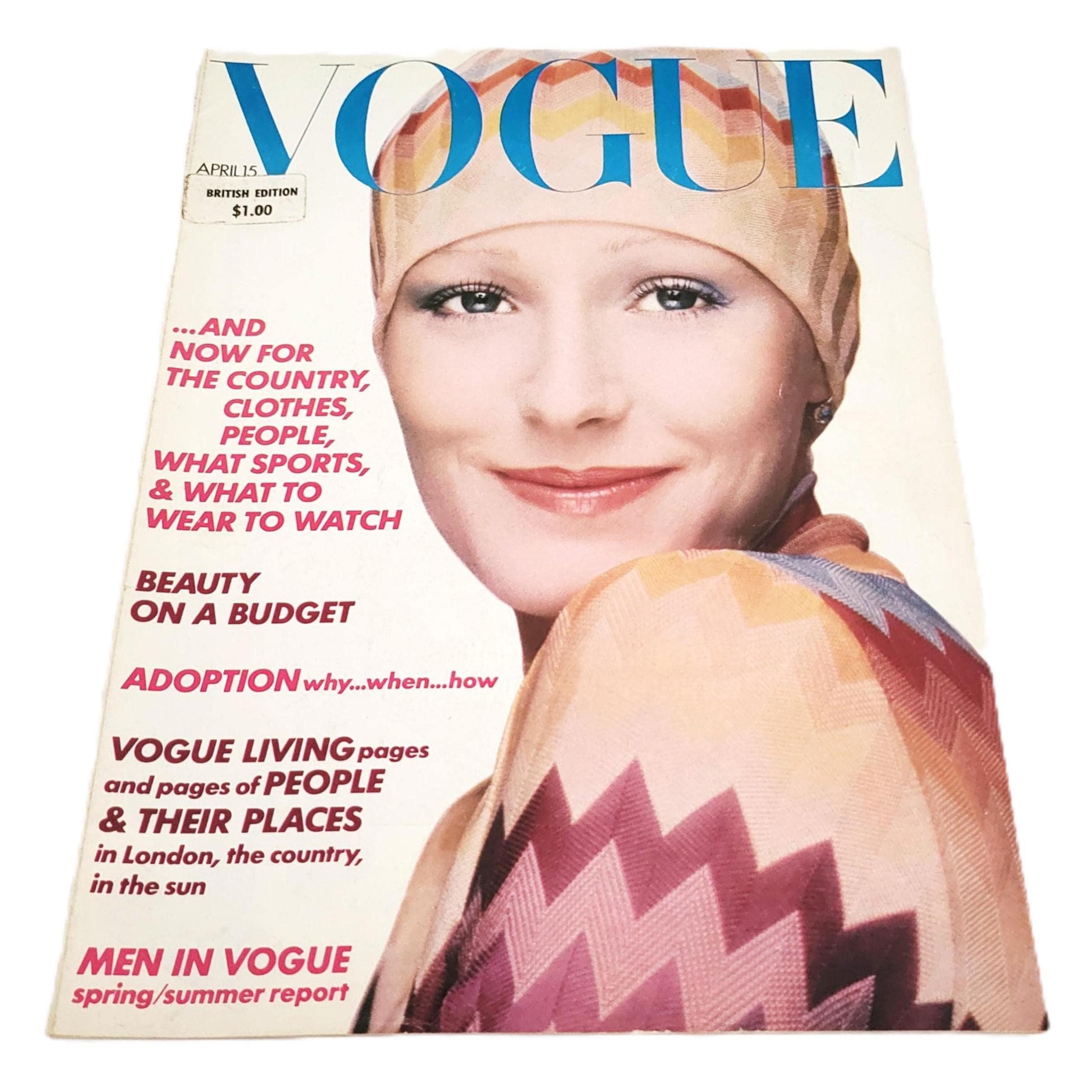 April 1973 Vogue UK Magazine 70s Fashion Susan Moncur Cover - Etsy