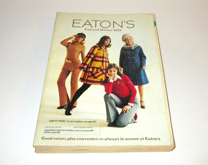 1972 Eatons Catalog Fall and Winter 70s Fashion Advertising Etsy