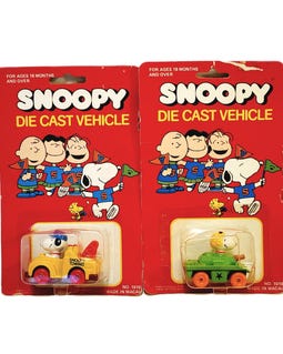 廃盤】7点セット SNOOPY ヴィンテージ ミニカー70's 80's スヌーピー