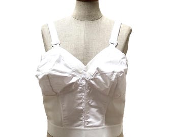 Vintage Longline White Bra by Exquisite Form 42C NWOT