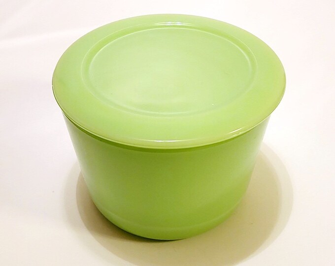 Vintage Mckee Jadeite Canister With Lid as Is Etsy