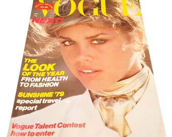 Vogue UK Feb 1979 Original British Vintage Fashion Magazine