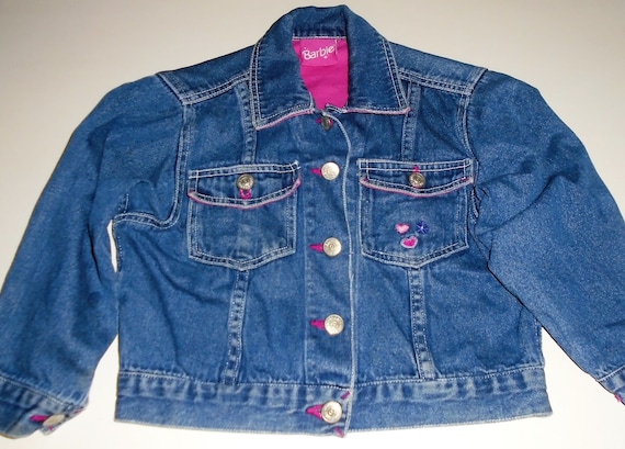 90s Barbie Jacket Kids Vintage Jean 