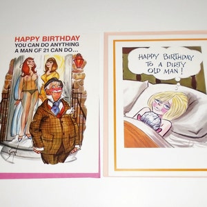 70s Birthday Cards Risque Dirty Old Man Playboy Cards | Etsy
