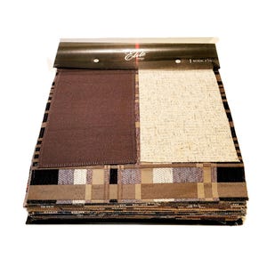 Plaid Fabric Samples Book for Upholstery Elite Textiles Large Over 100pc