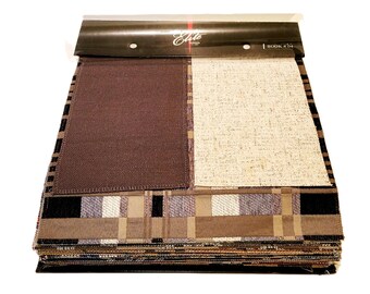 Plaid Fabric Samples Book for Upholstery Elite Textiles Large Over 100pc