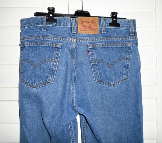 Vintage Levis Jeans 36 36 Straight Leg Red Tab 516 Gem