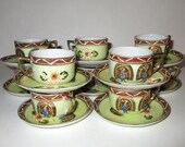 Vintage Tea Cup Set Occupied Japan Cups and Saucers 20PC Set