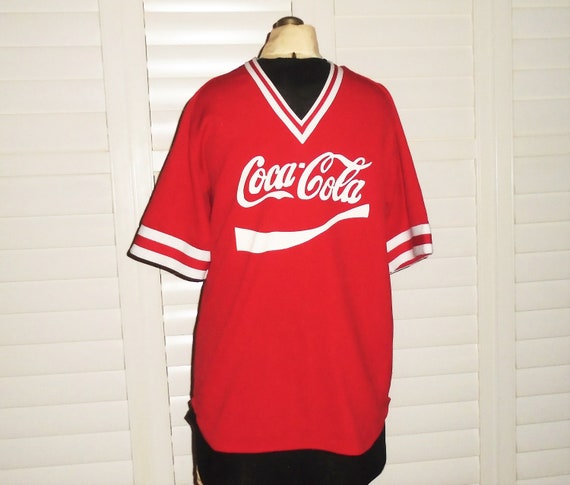 80s Coca Cola Jersey Number 31 Red Coke Shirt L