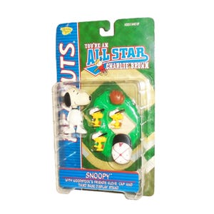 Snoopy Figure You&#39;re An All Star Charlie Brown Vintage Peanuts NIP