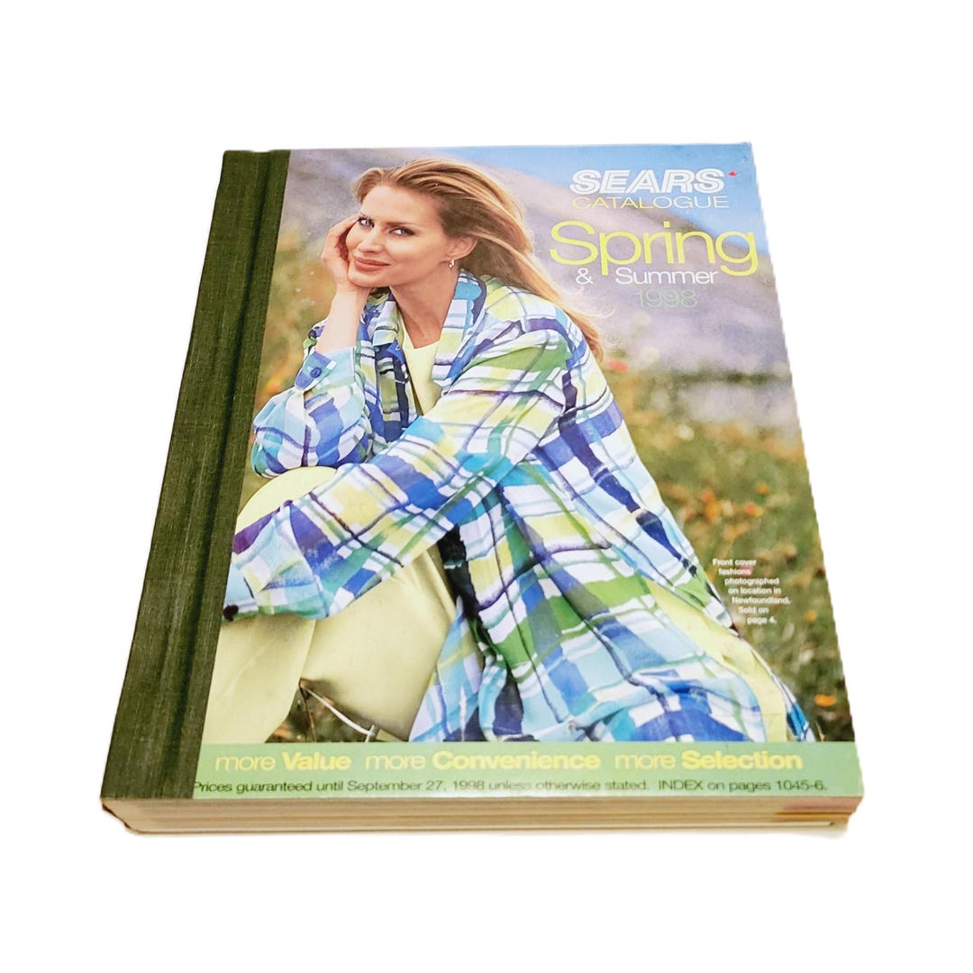 1998 Sears Catalog Spring and Summer Hardcover Counter Book Unused Etsy