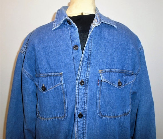 90s Levis Shirt Sherpa Lined Shirt 