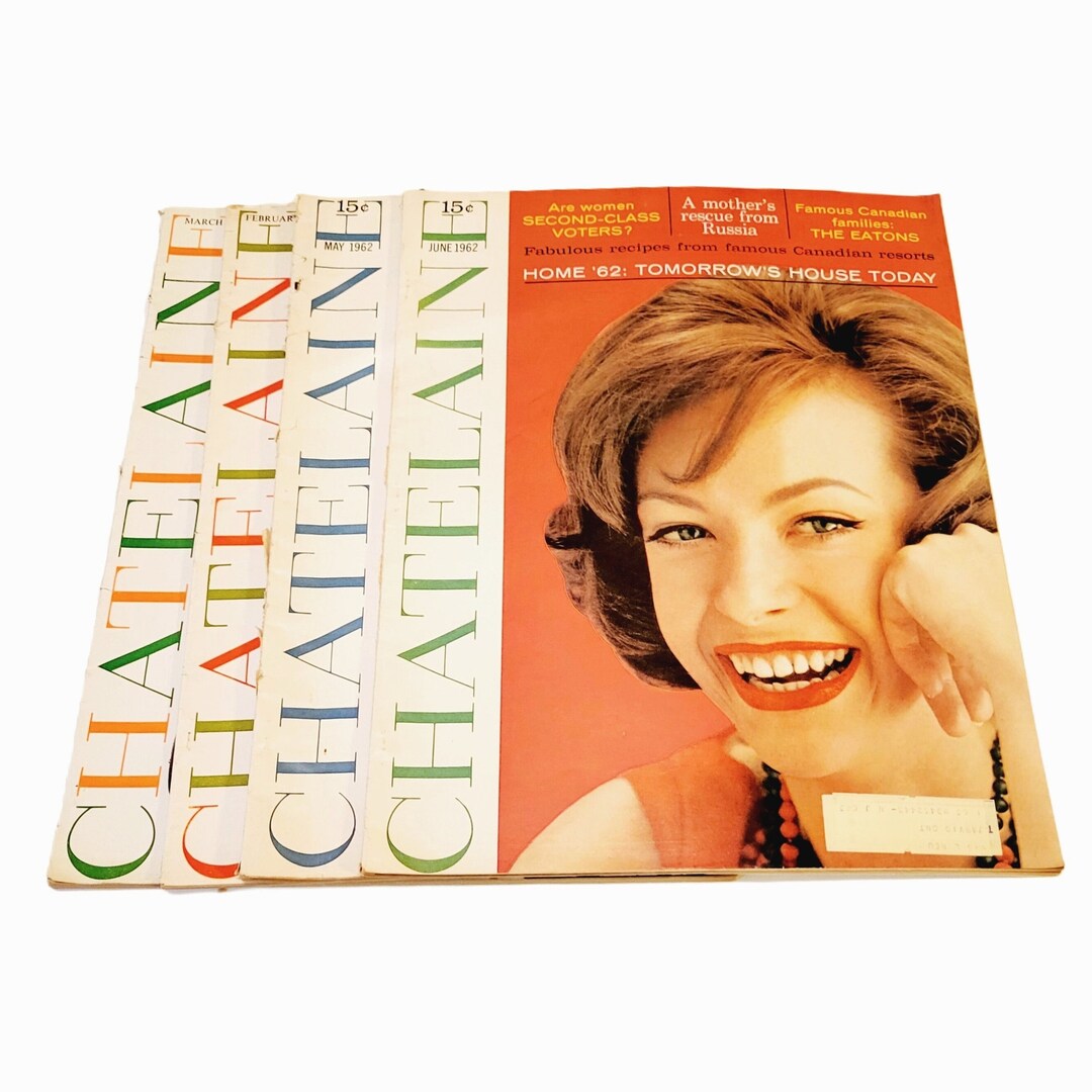 1962 Chatelaine Magazines 4 Issues Vintage Ads and Recipes as Is Etsy