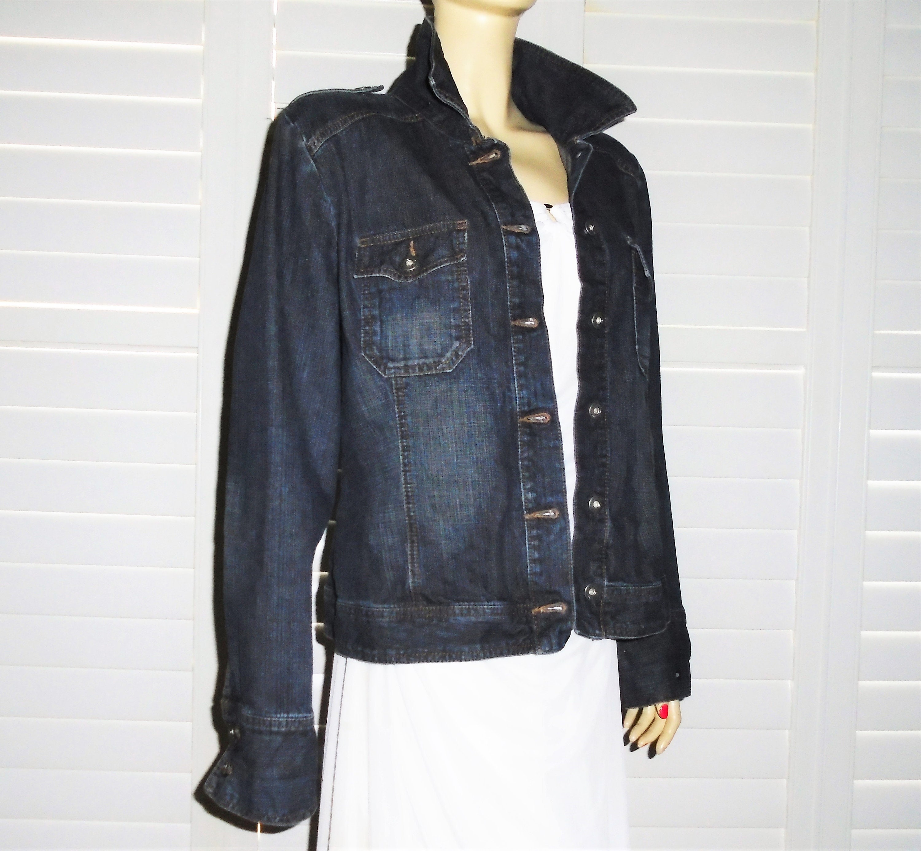 tommy hilfiger jean jacket vintage