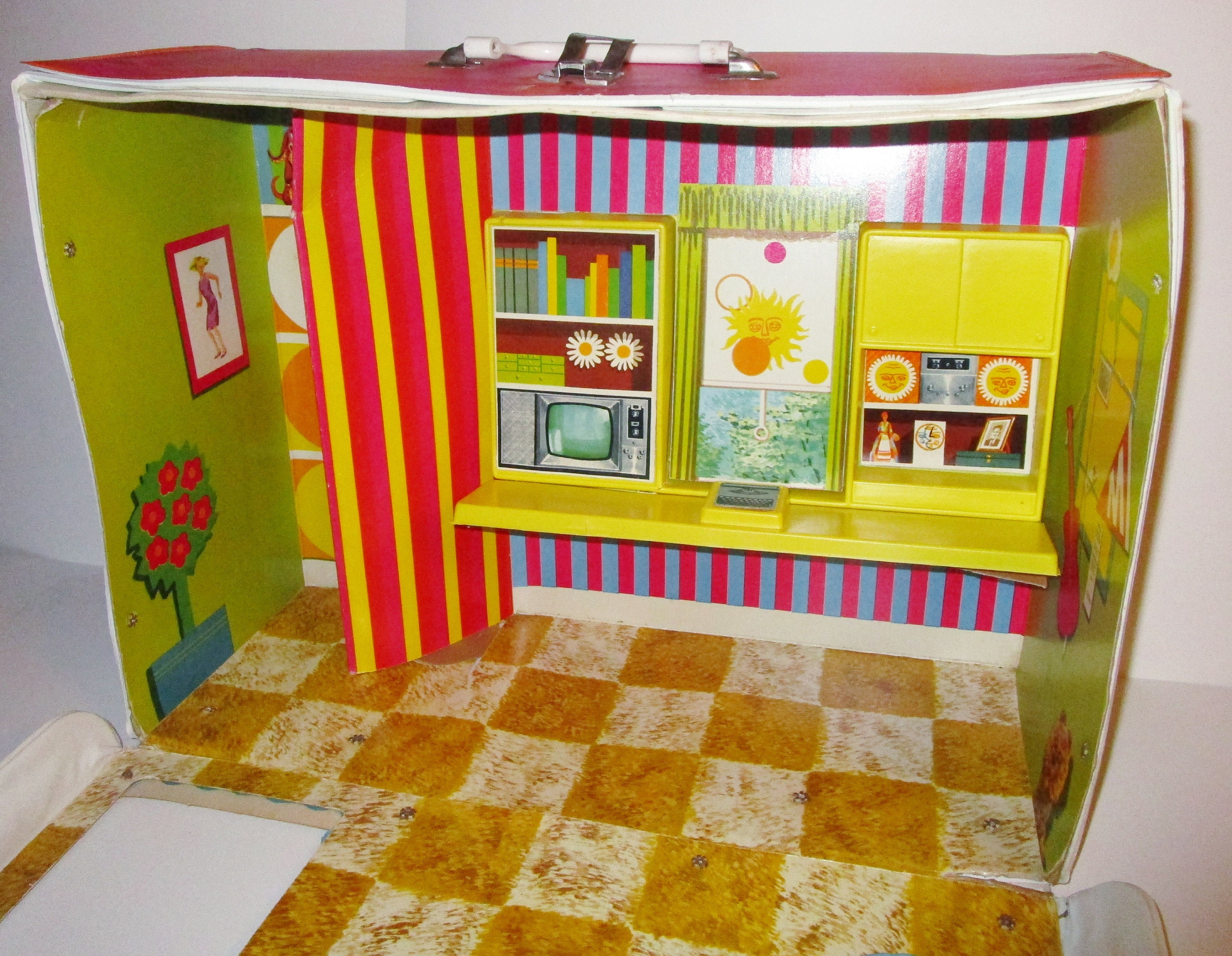 1965 Francie House Vintage Barbie Dollhouse Fold Out Case Etsy