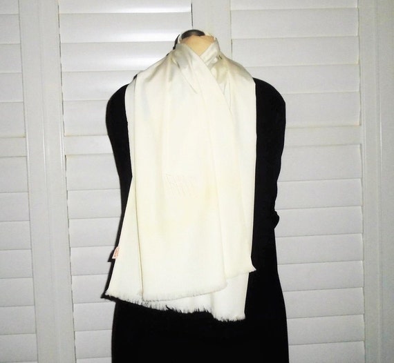 40s Mens Dress Scarf Vintage Silk Scarf AMF Monogr
