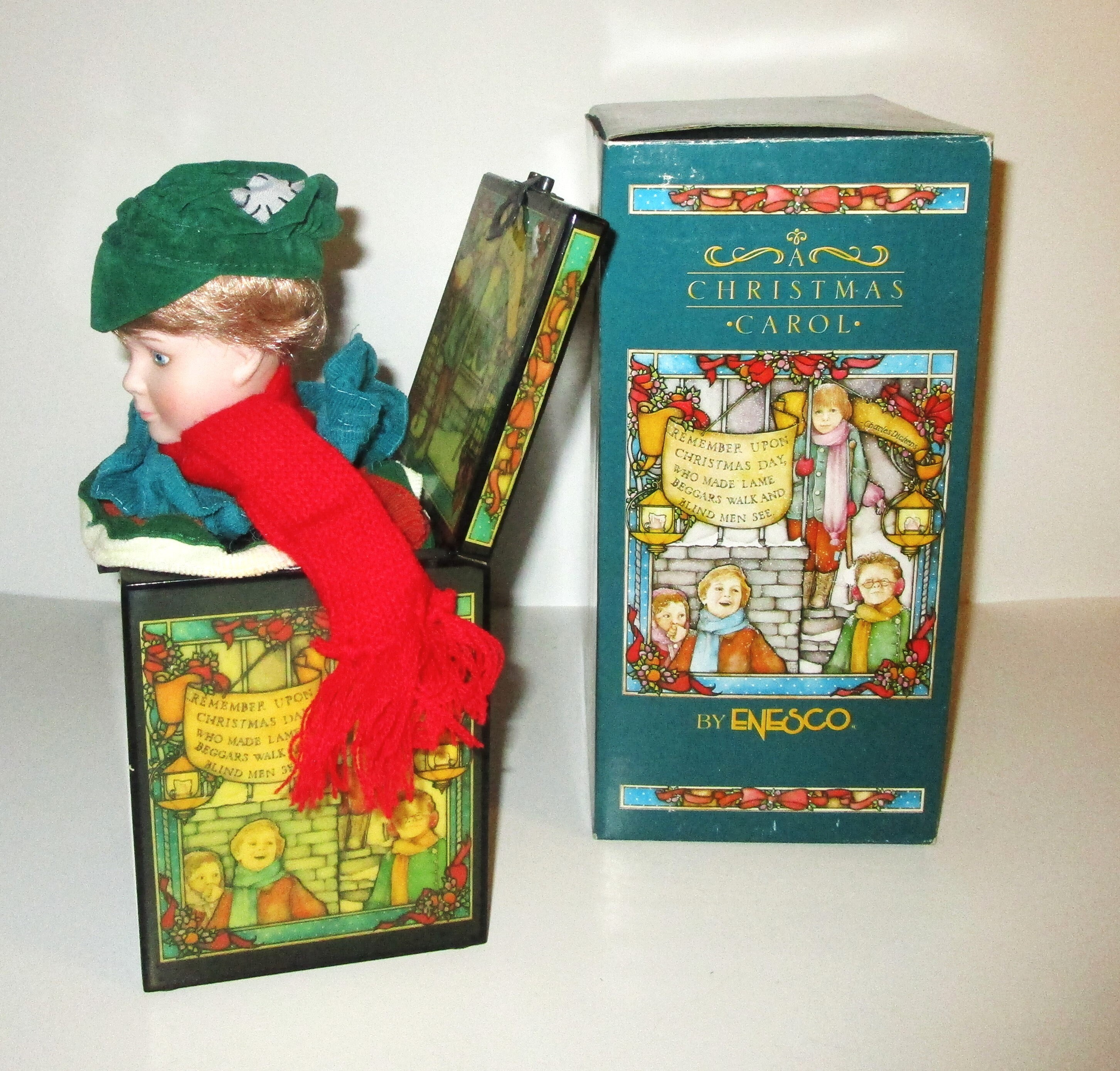 1989 Tiny Tim Music Box Christmas Jack in the Box by Enesco - Etsy
