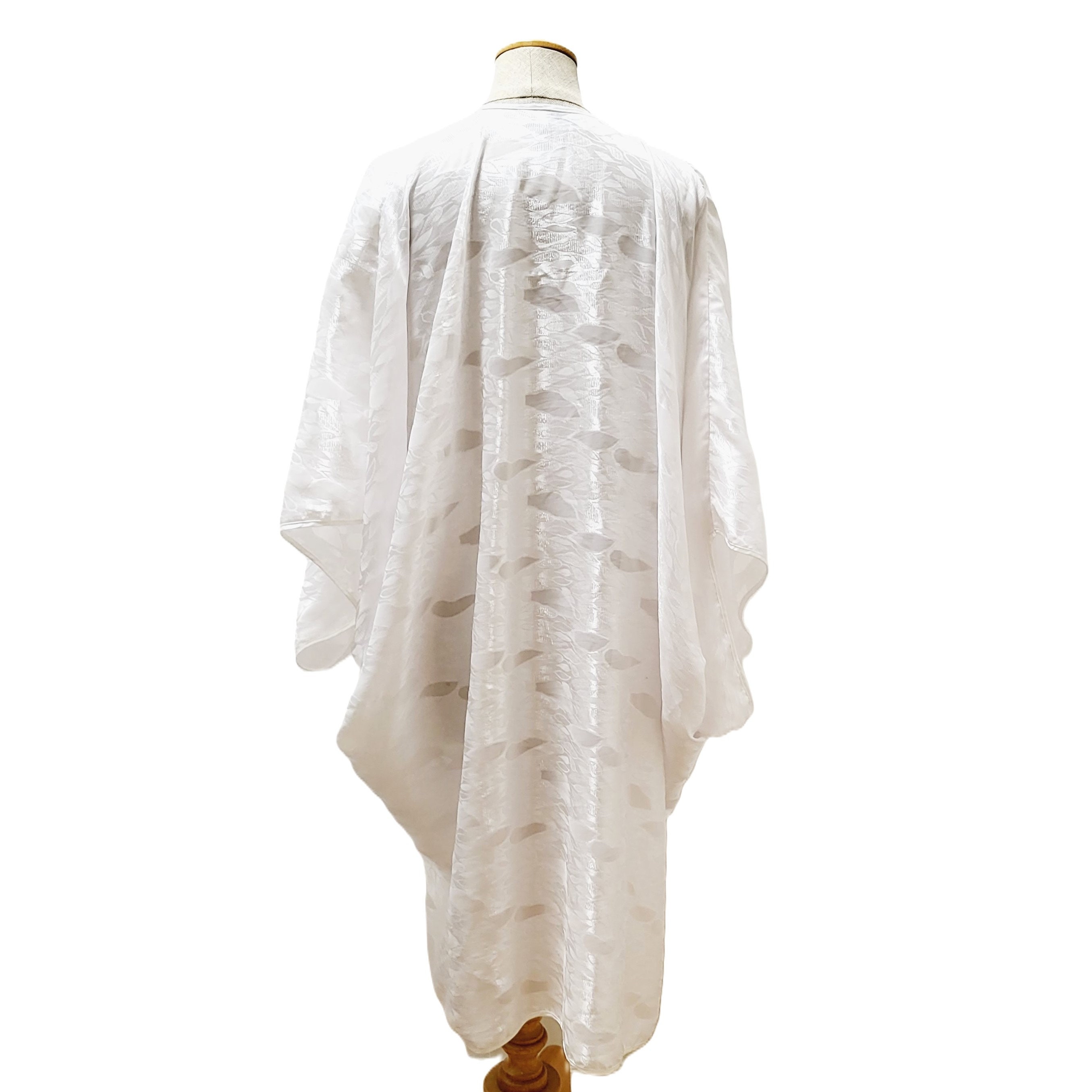 80s Robe Diamond Tea Gown White Satin Cover up OSFA - Etsy