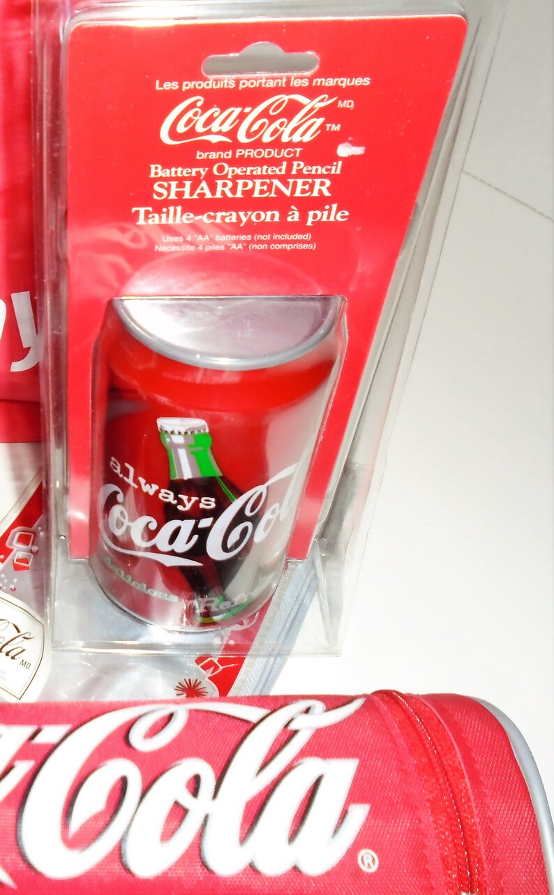 90s Coke Pencil Case With Coca Cola Pencils and Sharpener NOS Etsy Canada