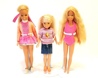 Vintage Skipper and Stacie Dolls Barbie Sisters 3pc Lot - Etsy