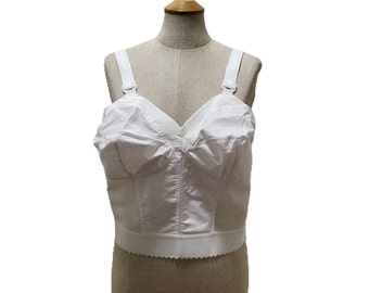 Buy Vintage Longline White Bra by Exquisite Form 42C NWOT Online in India 