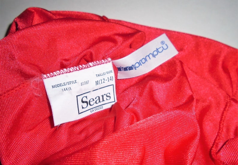 Vintage Teddy Lingerie 80s Sears Red Bodysuit M - Etsy