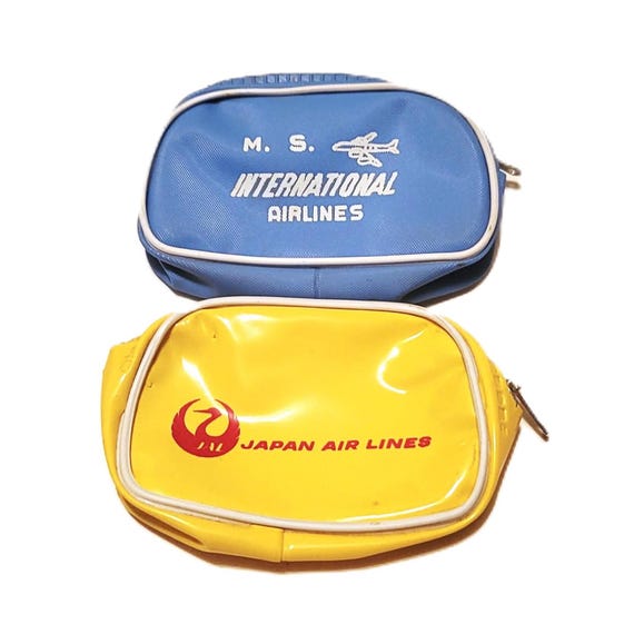 60s Mini Travel Bags Barbie Size MS and Japan Airlines Coin Purses