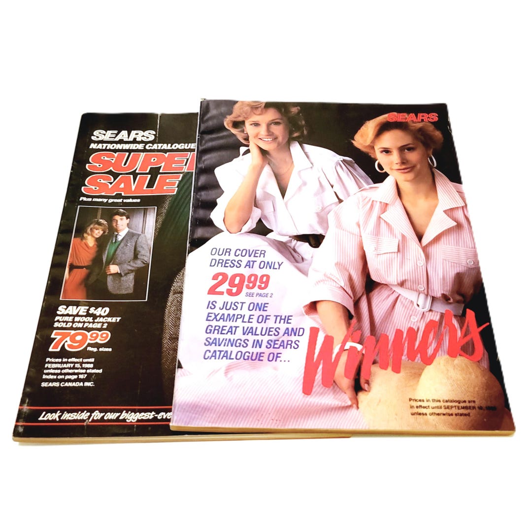 1988 Sears Catalogs Winter and Summer Seasonal Sale Issues 2 Books ...