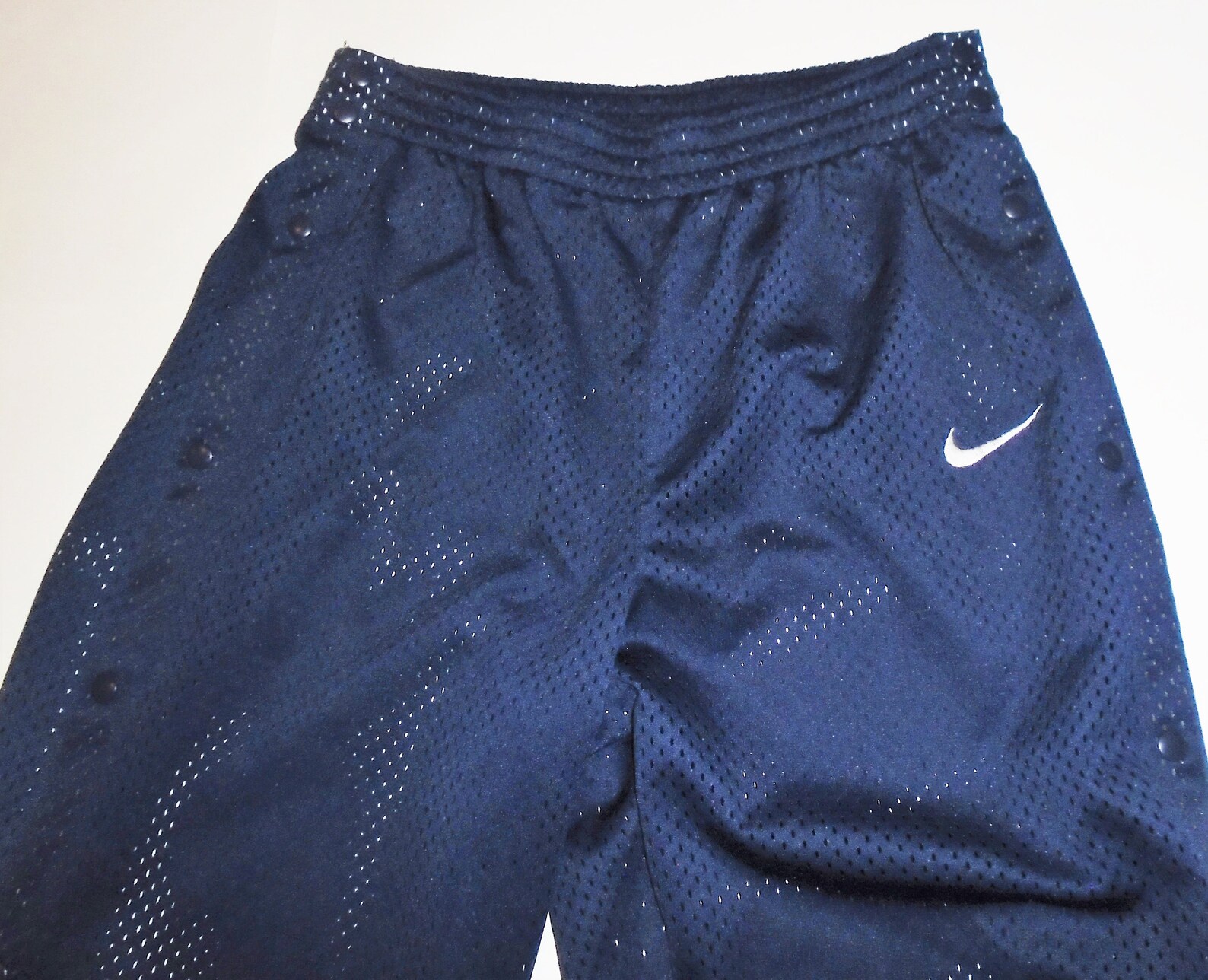 blue vintage nike track pants