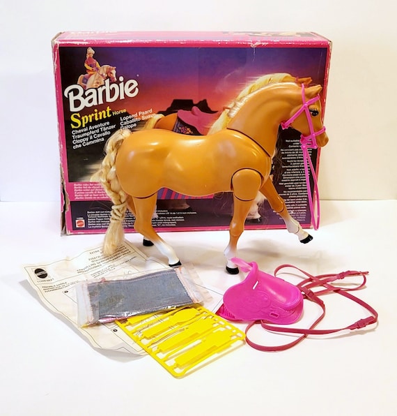Van Geld lenende goedkeuren 1994 Barbie Sprint Horse With Accessories and Box Working - Etsy
