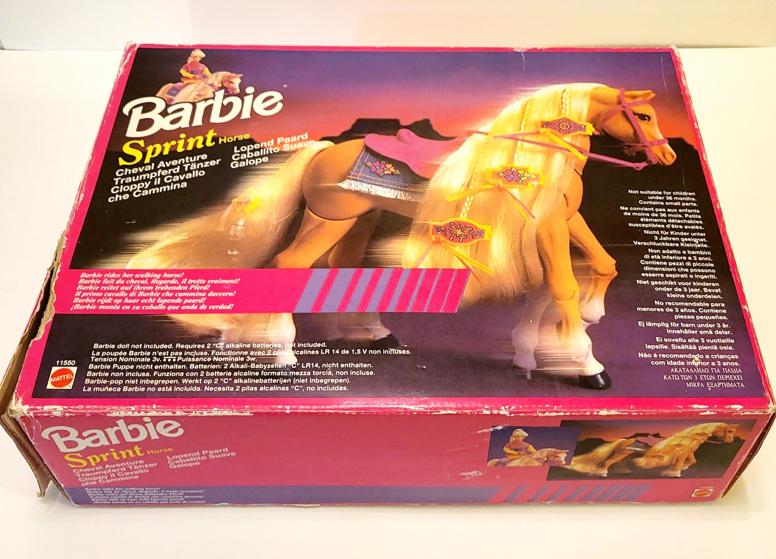 Van Geld lenende goedkeuren 1994 Barbie Sprint Horse With Accessories and Box Working - Etsy