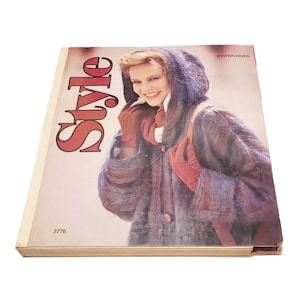 Style Pattern Book 1982 Store Counter Catalog 80s Winter Fashions