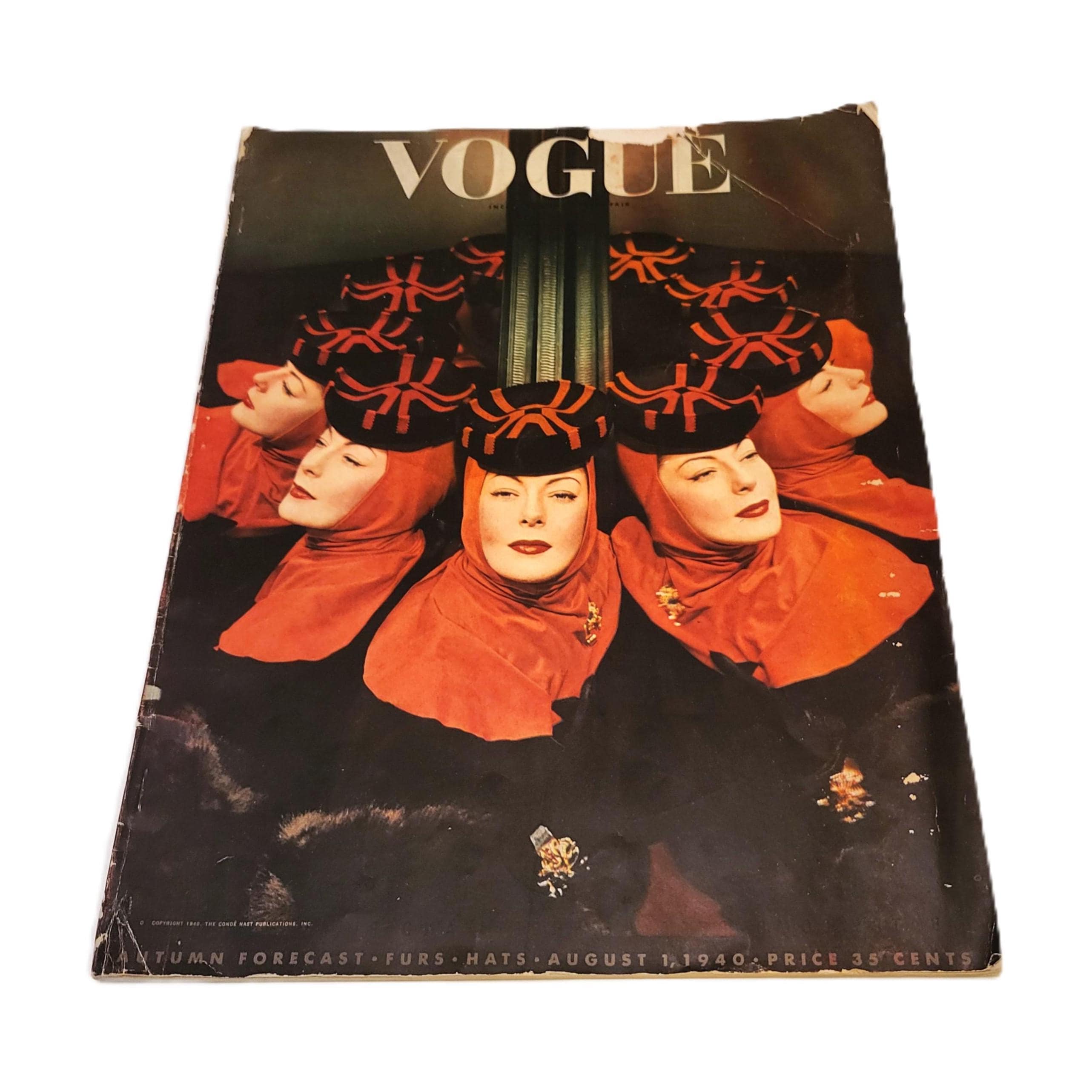 1940 Vogue Magazine August 1 Cover by Horst P. Horst - Etsy
