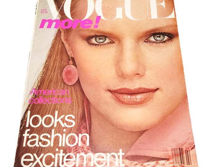 PENDING February 1978 Vogue US Magazine 70s Fashion Patti Hansen Cover ...