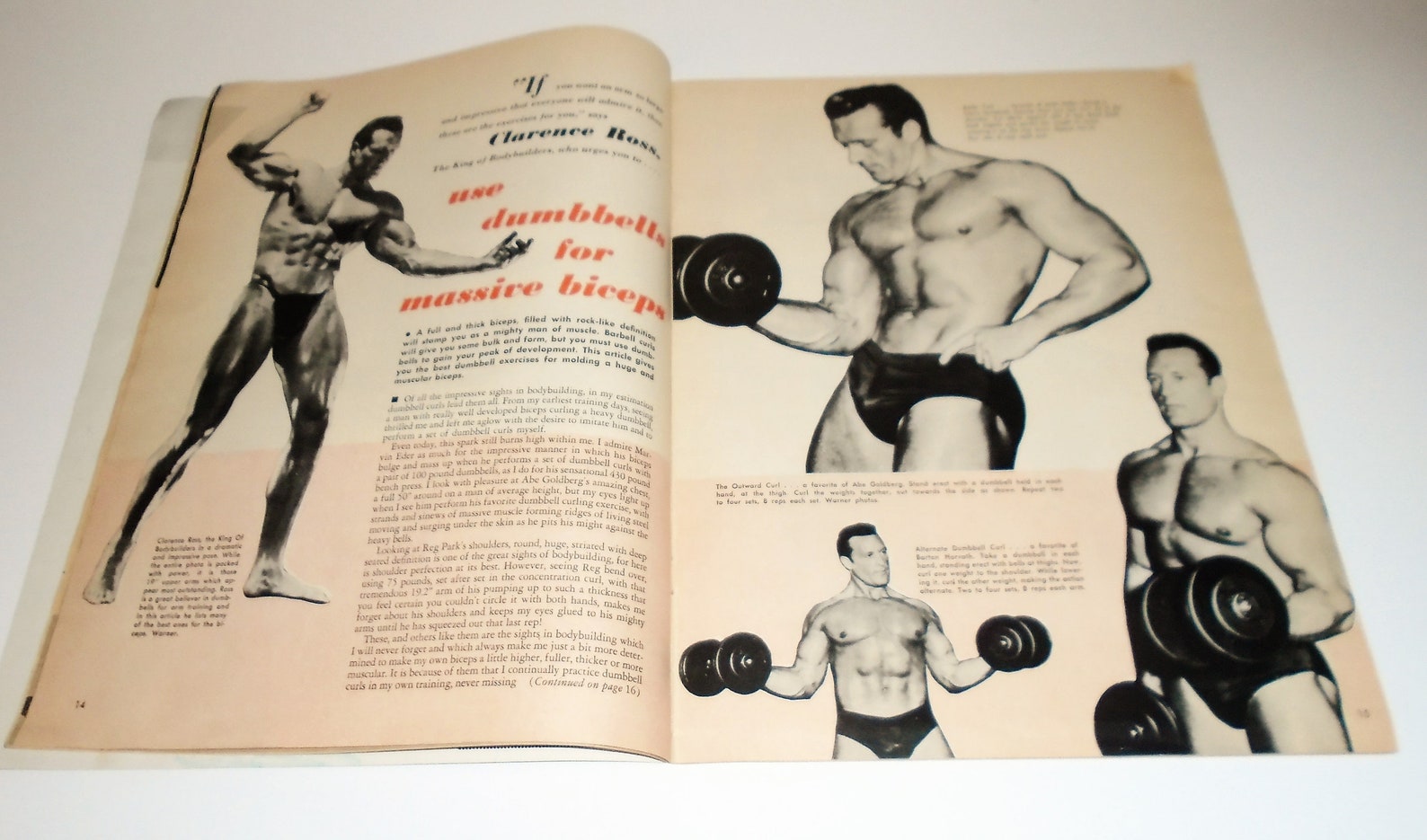 1952 Muscle Power Magazine Bodybuilder Abe Goldberg Cover Etsy