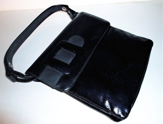 60s Mod Bag Top Handle Blue Vintage Bag