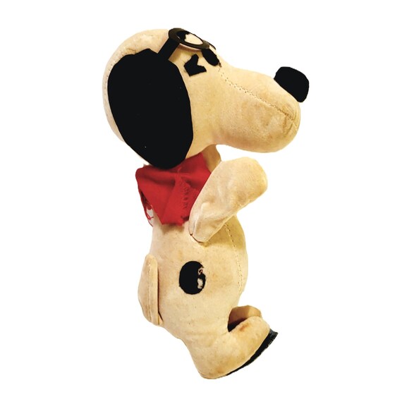 60s Snoopy Plush Figure Sawdust Filled Made in Japan 6.75