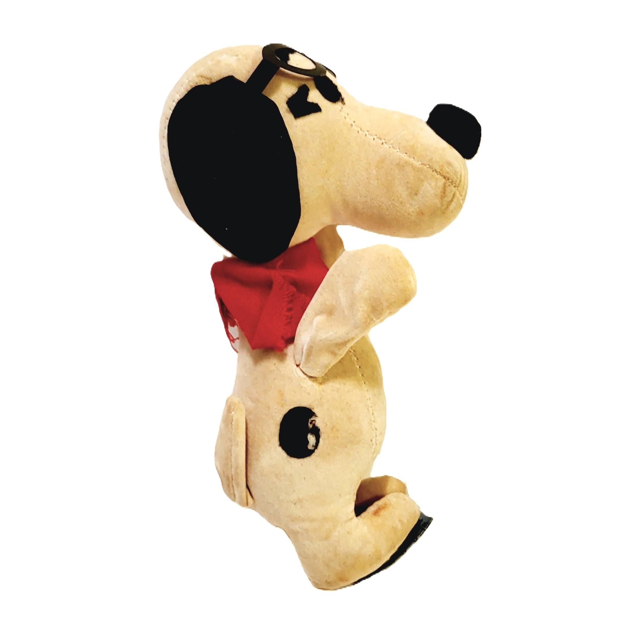 60s Snoopy Plush Figure Sawdust Filled Made in Japan 6.75