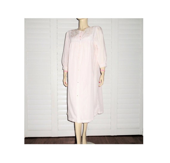 80s Barbizon Robe Set Pink Peignoir Nightgown Set