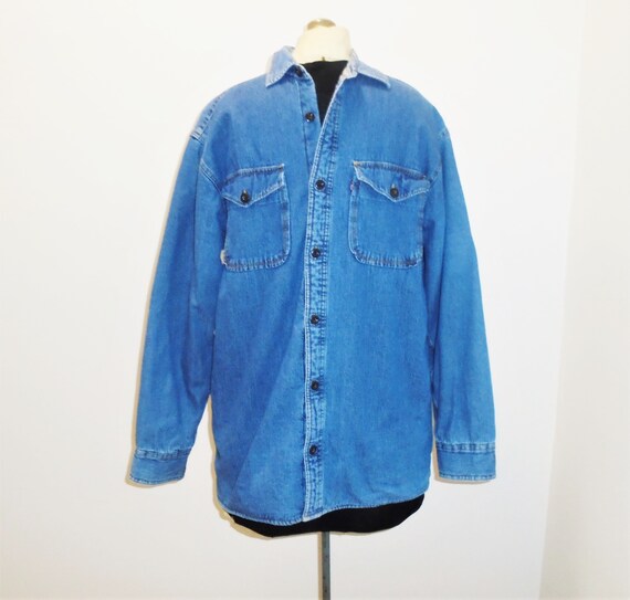 90s Levis Shirt Sherpa Lined Shirt 
