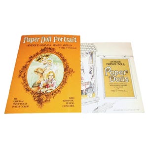 Vintage Paper Dolls French and German Bisque Dolls 2 Books Uncut