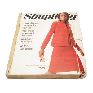 Simplicity Pattern Book 1967 Store Counter Catalog 60s Fall Fashions