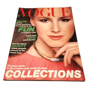 March 1978 Vogue UK Magazine 70s Fashion Patty Oja Cover