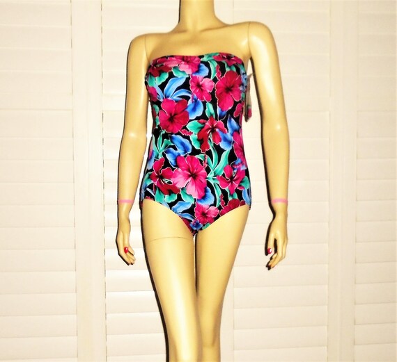 jantzen strapless swimsuit