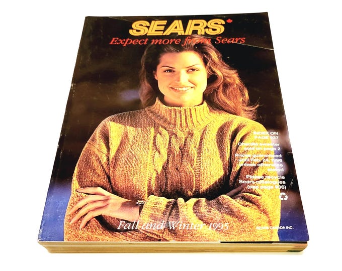 1995 Sears Catalog Fall and Winter Vintage Advertising as Is Etsy