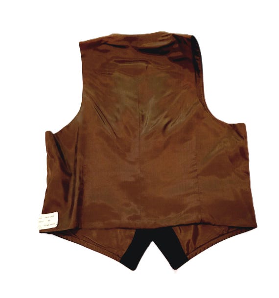 70s Men's Velvet Vest Dark Brown 42 Chest NOS - Etsy