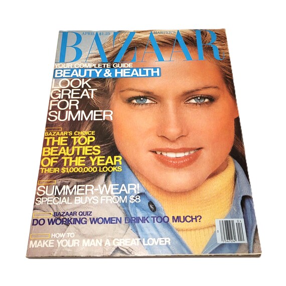 April 1979 Bazaar Magazine 70s Fashion Shelley Smith Cover - Etsy